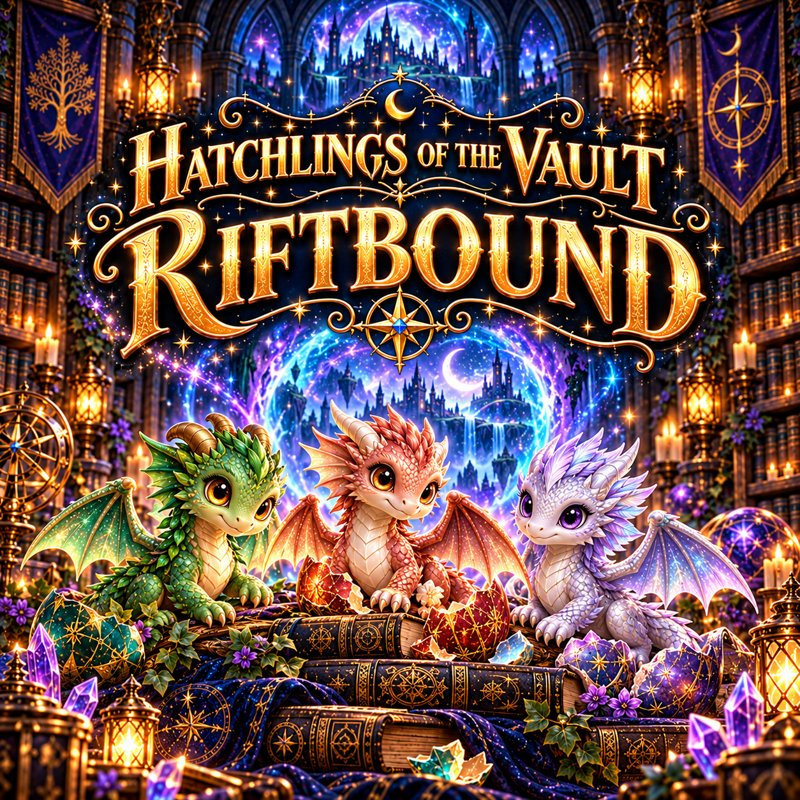 Hatchlings of the Vault: Riftbound title card